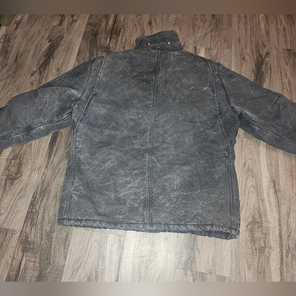 Vintage Carhartt Mens Quilted black chore coat XL 48 Regular - Picture 5 of 16